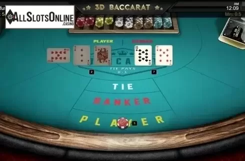 Game Screen 3. 3D Baccarat from IronDog