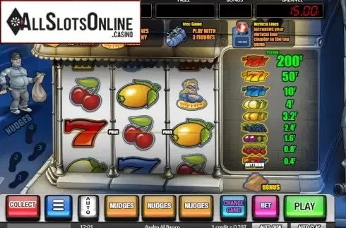 Game Workflow screen. Asalto al banco from MGA