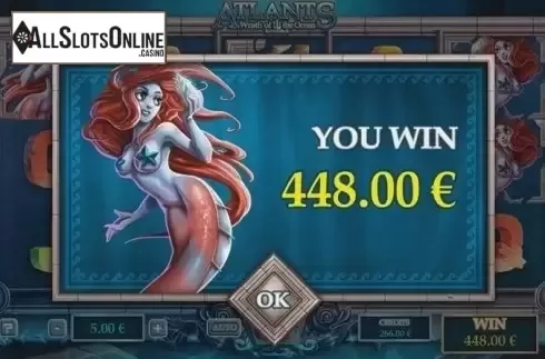 Wild Win Screen. Atlantis Wrath of the Ocean from GAMING1