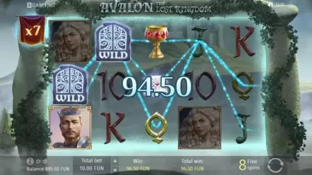 Avalon: The Lost Kingdom slot screenshot 6