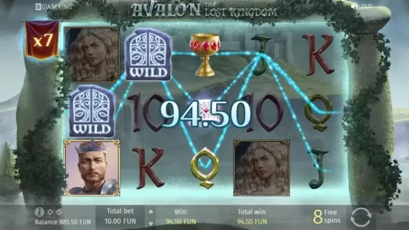 Avalon: The Lost Kingdom slot screenshot 6