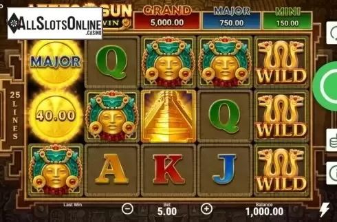 Reel Screen. Aztec Sun Hold and Win from Booongo