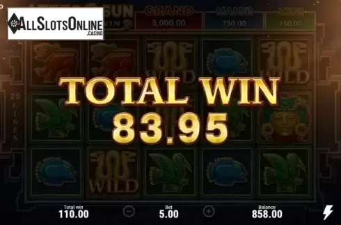 Total Win. Aztec Sun Hold and Win from Booongo