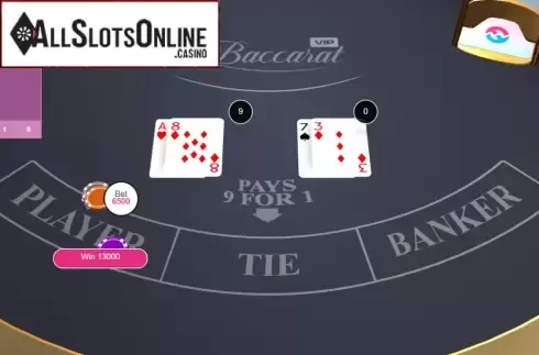 Win Screen 2. Baccarat VIP (FunFair) from FunFair