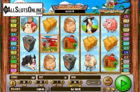 Game Workflow screen. Barnstormer Bucks from Habanero