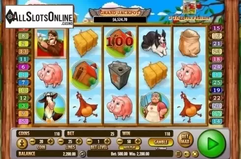 Win Screen. Barnstormer Bucks from Habanero
