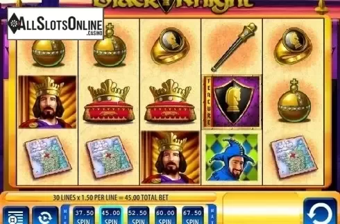 Reel screen. Black Knight from WMS