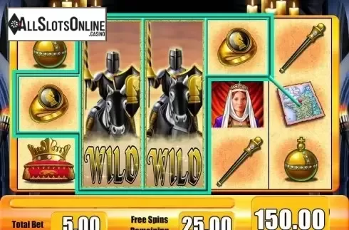 Wild Win screen. Black Knight from WMS