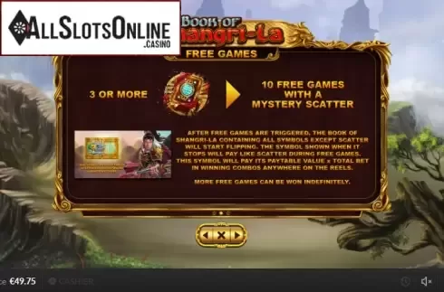 Paytable 2. Book of Shangri-La from Skywind Group