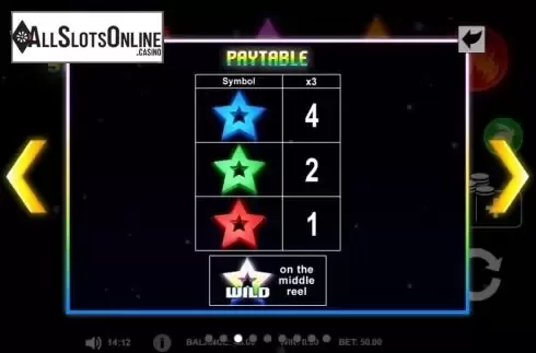 Paytable screen 2