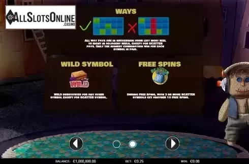 Features screen