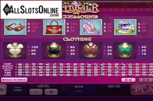 Screen3. Catwalk from Playtech