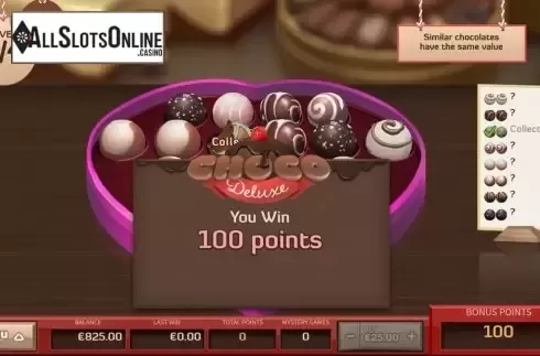 Bonus Game Win. Choco Deluxe from Air Dice