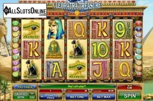 Game Workflow screen. Cleopatra Treasure from GamesOS