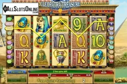 Win Screen 2. Cleopatra Treasure from GamesOS