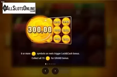 Game Features screen