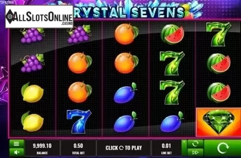 Reel screen. Crystal Sevens from Platipus