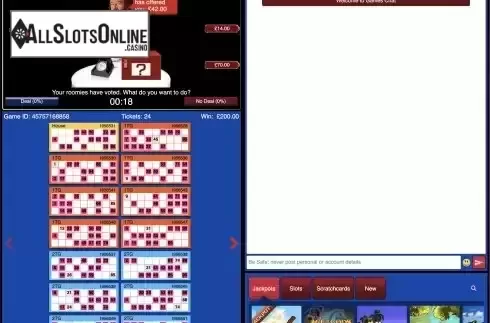 Deal or no Deal Screen