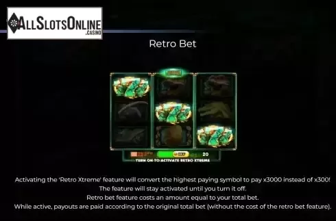 Game Features screen