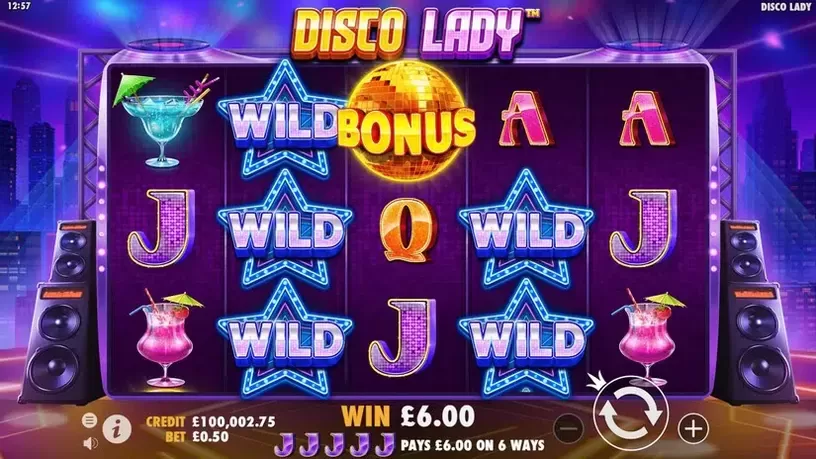 Disco Lady slot screenshot 4