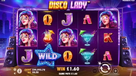 Disco Lady slot screenshot 3
