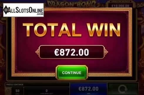 Total Win. Dragon Bond from Playtech
