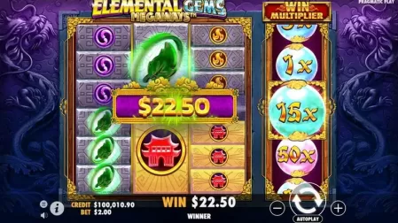 Elemental Gems Megaways slot screenshot 4