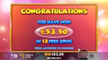 Extra Juicy slot screenshot 5