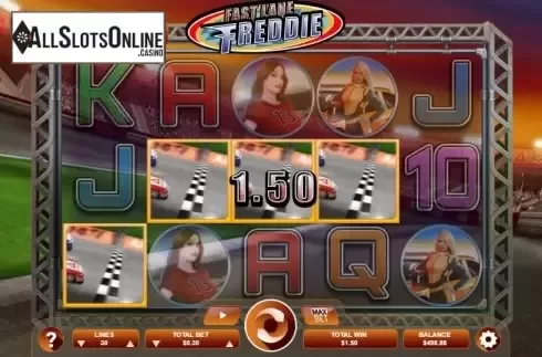 Win screen 3. Fast Lane Freddie from Arrows Edge
