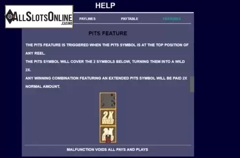 Feature screen 2. Fast Lane Freddie from Arrows Edge
