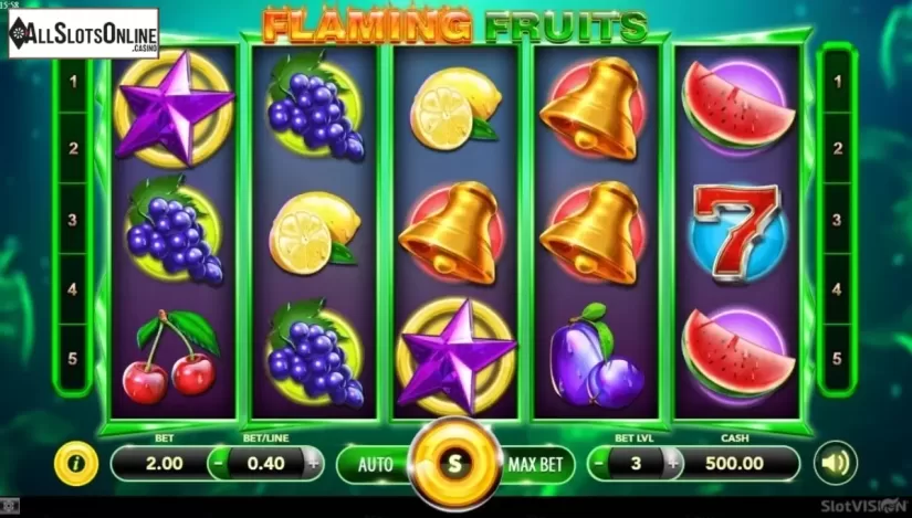 Reel Screen. Flaming Fruits (SlotVision) from SlotVision