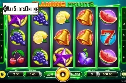 Reel Screen. Flaming Fruits (SlotVision) from SlotVision