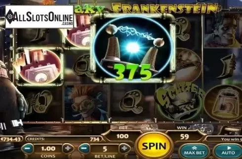 Win Screen. Freaky Frankenstein from Nucleus Gaming