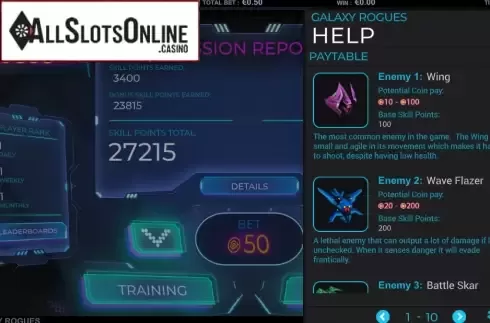Info. Galaxy Rogues from Green Jade Games