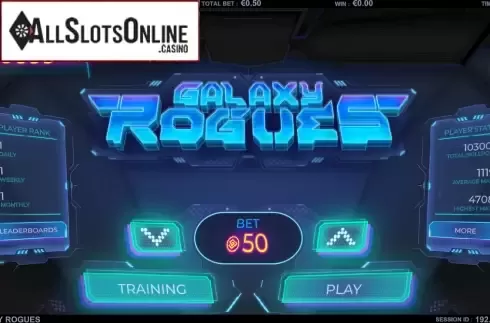 Start Screen. Galaxy Rogues from Green Jade Games