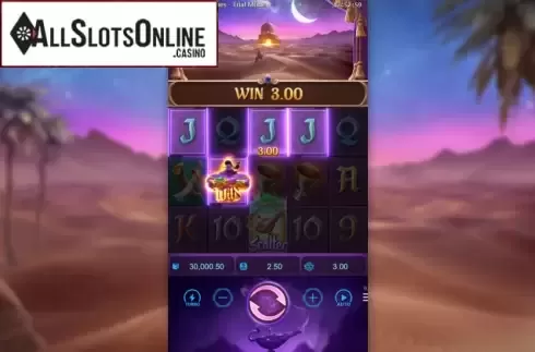 Win screen 1. Genies Three Wishes from PG Soft