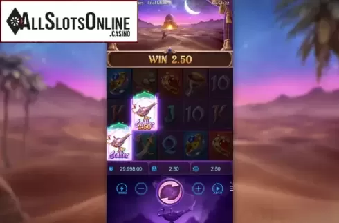 Win screen 2. Genies Three Wishes from PG Soft