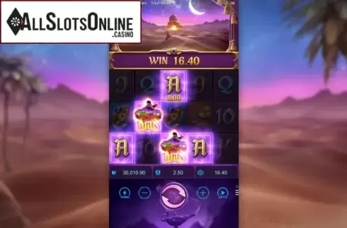 Win screen 4. Genies Three Wishes from PG Soft