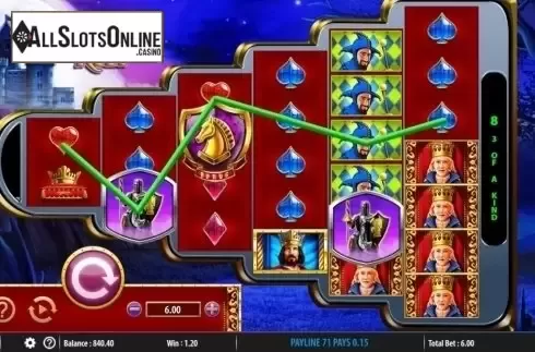 Win Screen. Knight's Keep from WMS