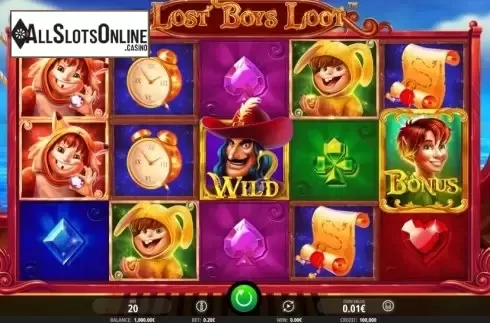 Reel Screen. Lost Boys Loot from iSoftBet