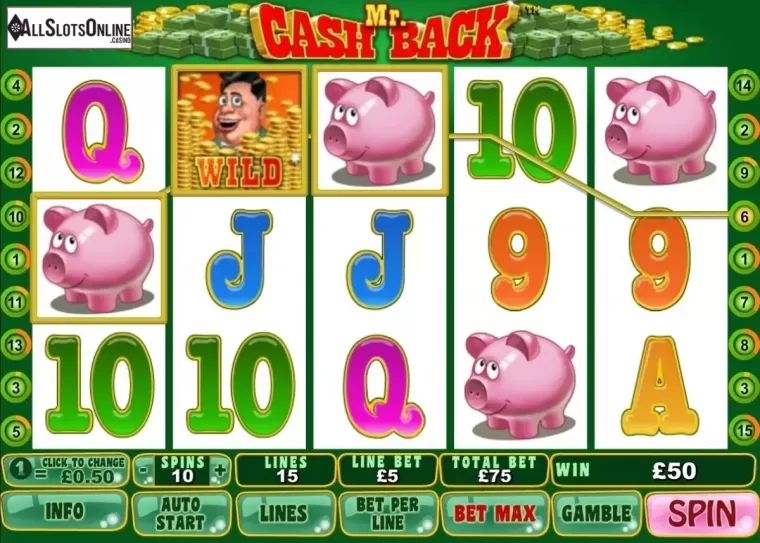 Screen9. MR. Cashback from Playtech