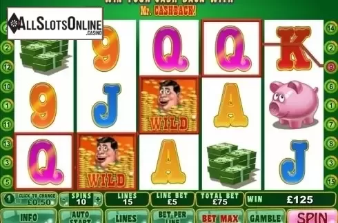 Screen8. MR. Cashback from Playtech