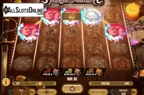 Wild Win screen. Magic Destiny from Fugaso