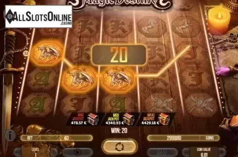 Win screen. Magic Destiny from Fugaso