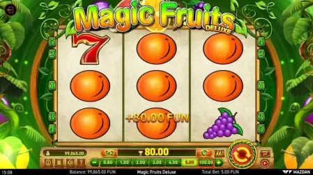 Magic Fruits Deluxe slot screenshot 2