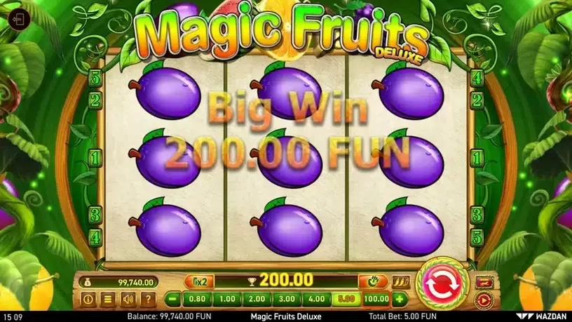 Magic Fruits Deluxe slot screenshot 3