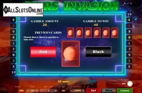 Risk Game screen