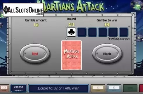 Risk/Gamble game screen