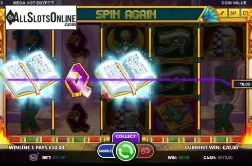 Win Screen 2. Mega Hot Egypt from Betsson Group