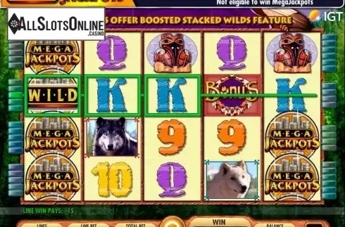 Screen8. MegaJackpots Wolf Run from IGT